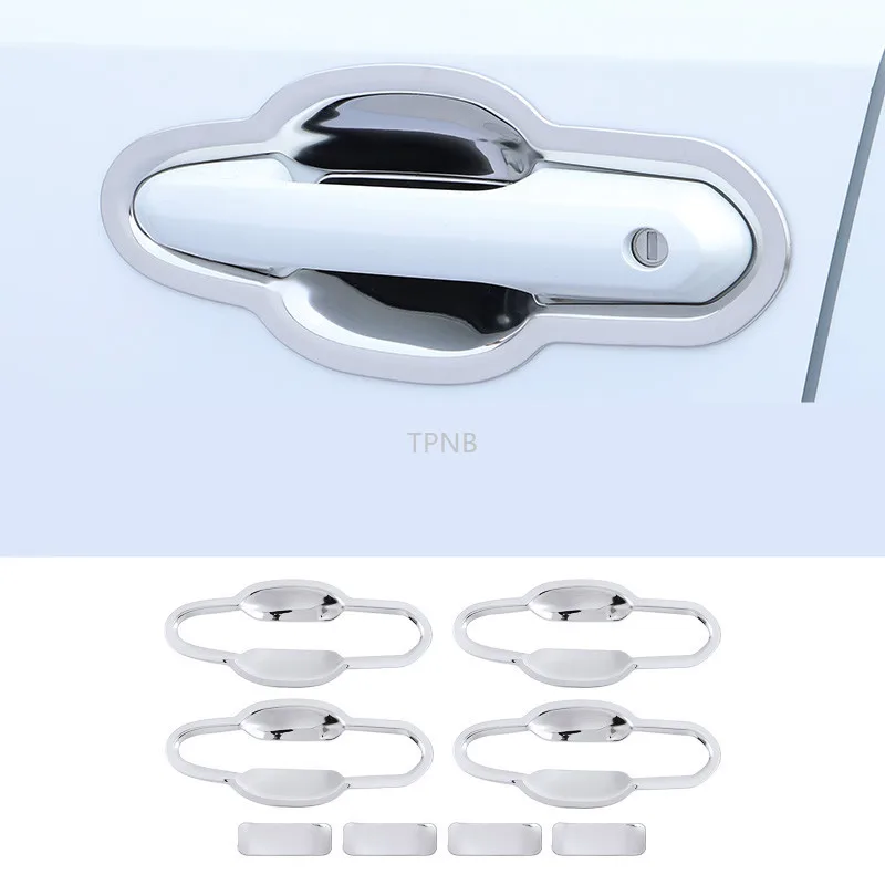 Stainless Steel Door Handle for Toyota RAV4 2019 2020 Outside Bowl Accessories