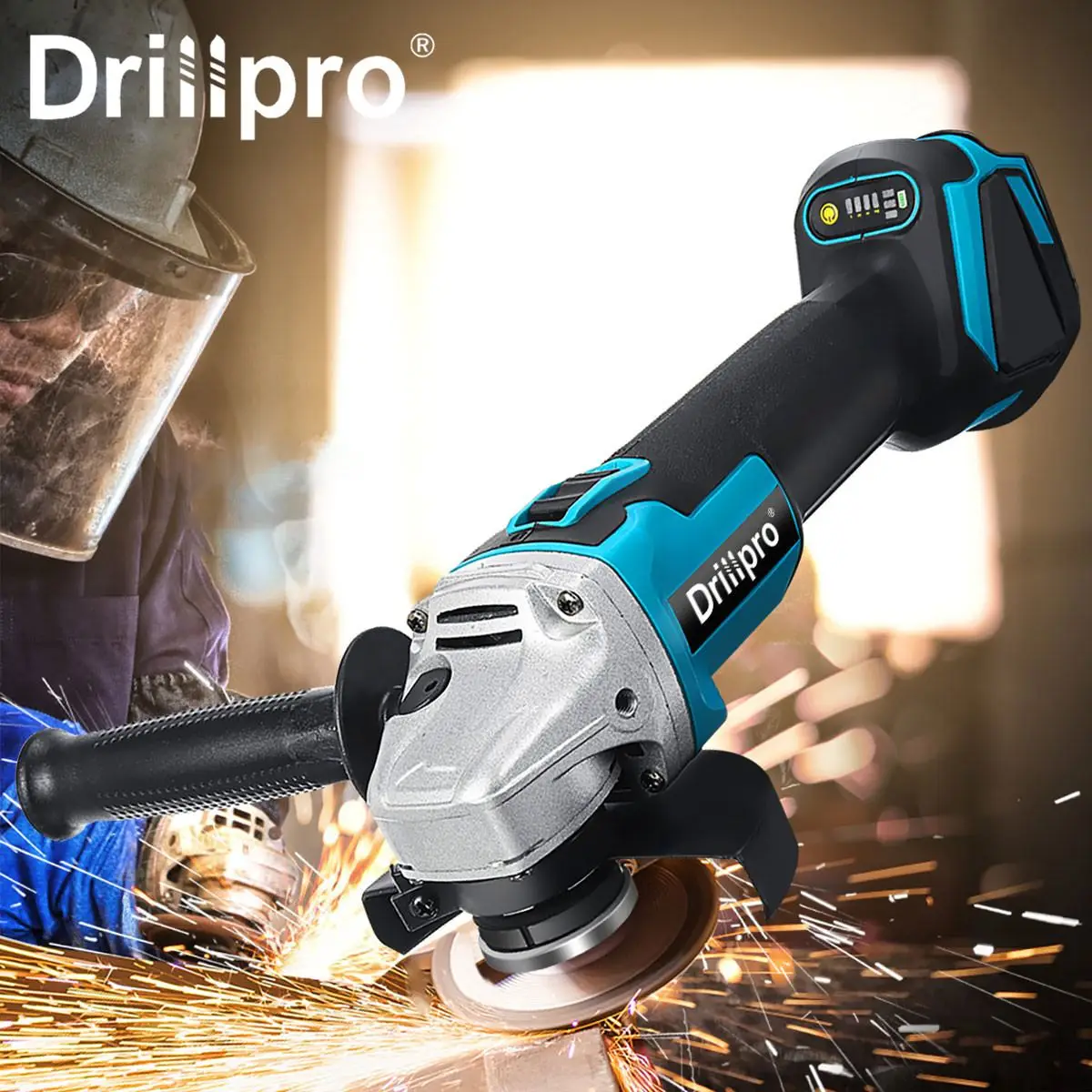 Imagem -02 - Drillpro-rebarbadora Elétrica sem Escova Máquina de Corte de Velocidades Ferramentas Elétricas de Carpintaria Faça Você Mesmo Bateria Makita 18v 800w 125 mm