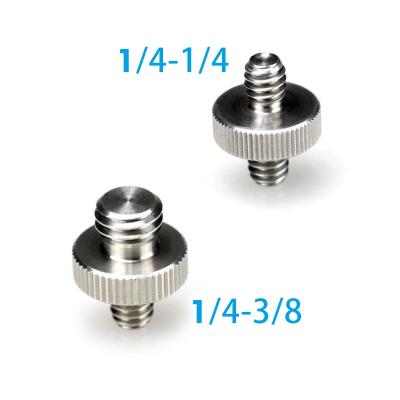 1/4 inch to 3/8 inch Convert Screw Adapter 1/4 to 1/4 Stainless Steel Screw 1set