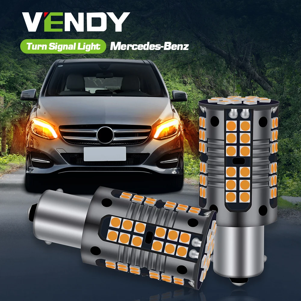 

2pcs LED Turn Signal Light Canbus PY21W BAU15S For Mercedes Benz A B C Class W169 W176 W246 W242 W245 W203 W204 CL203 S203 S204