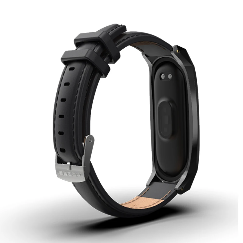 Ремешок для Mi Band 6, браслет из натуральной кожи для Xiaomi Mi Band 3 4 5 6