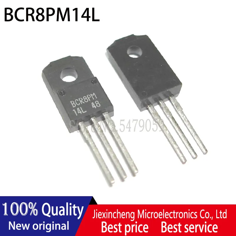 10 قطعة BCR8PM BCR8PM-14L BCR8PM14L TO-220F 8A 700V جديد الأصلي