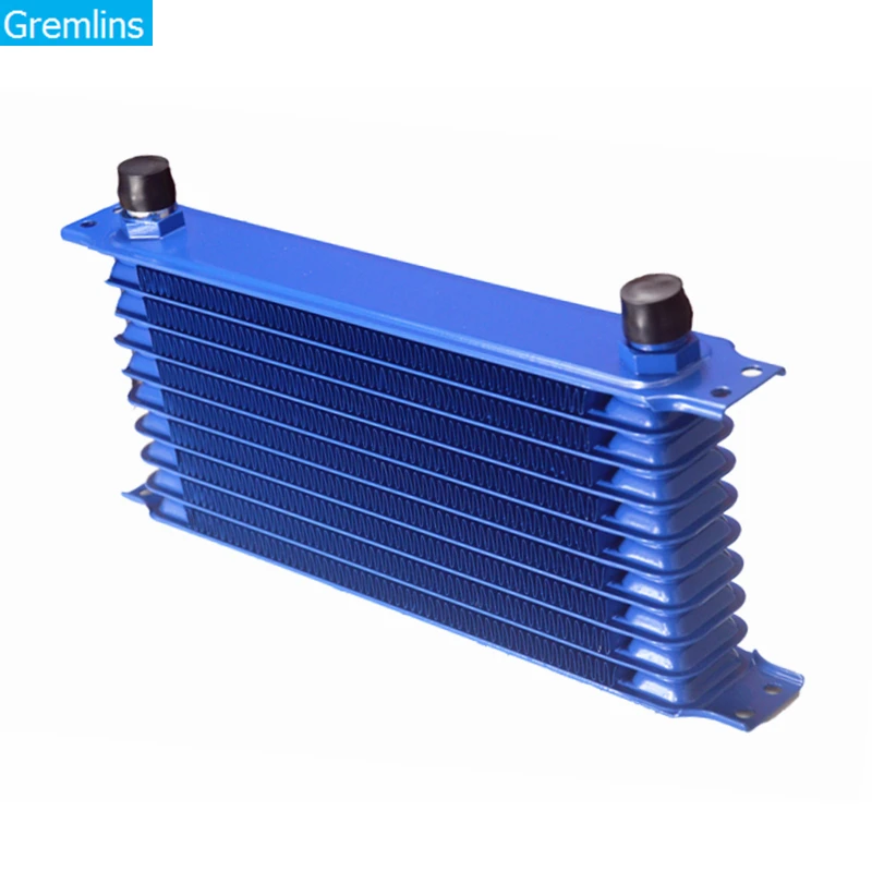 AN10 Aluminum Radiator 10/13 Rows Japanese Type Car Engine Oil Cooler Cooling Radiator Replacement Universal Cooler