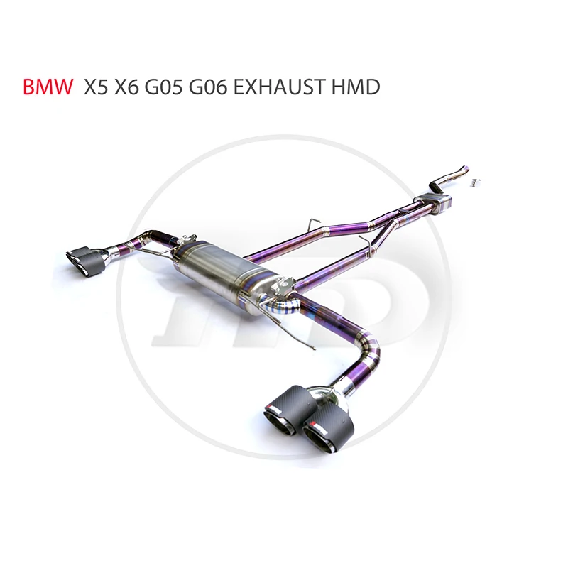 HMD Titanium Alloy Exhaust Pipe CatbacK for BMW X5 X6 G05 G06  Auto Modification Electronic Valve