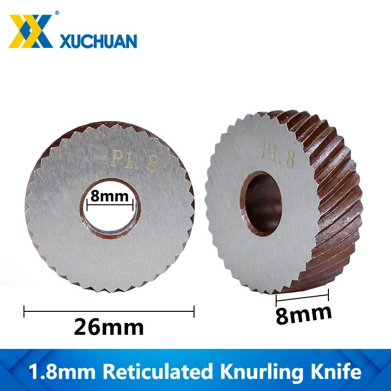 1.8mm Reticulated Knurling Wheel Lathe Knurling Gear Shaper Cutter Steel Lathe Tool Reticulated Knurling Knife