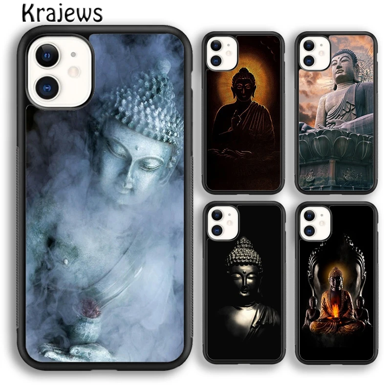 Krajews Gautama Buddha Phone Case Cover For iPhone 15 SE2020 14 6 7 8 plus XS XR 11 12 mini 13 pro max coque Shell Fundas