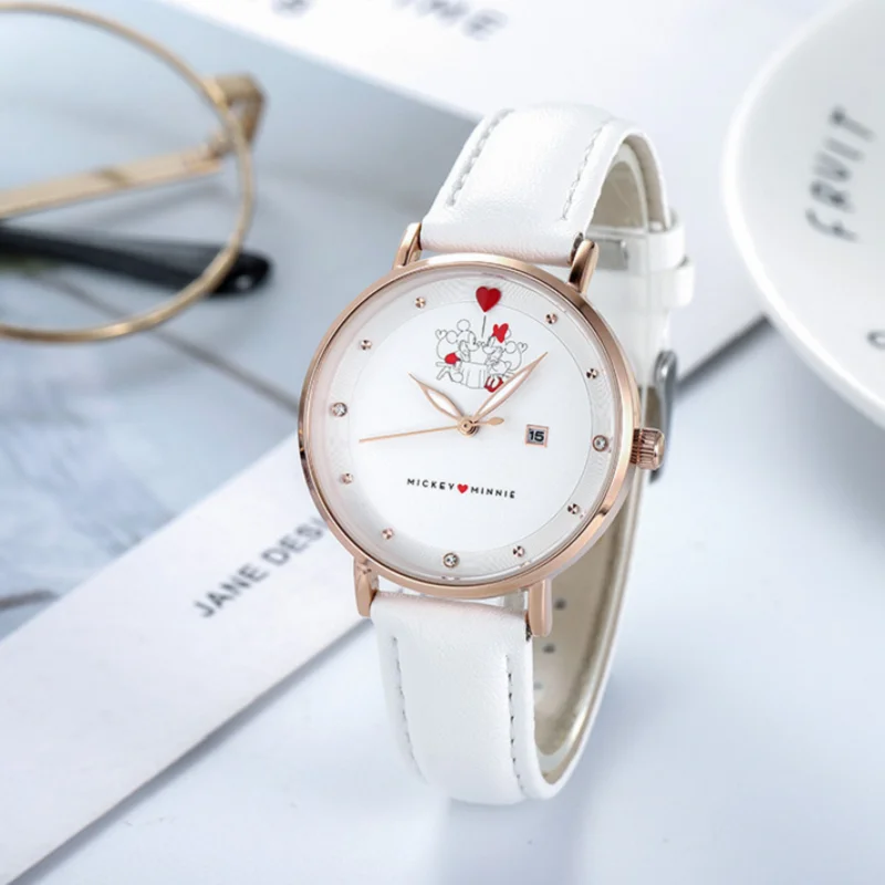 Disney Ladies Micky Mouse Minnie Clock  Women Watches Fashion Diamond Female Quartz Wristwatches Relogio Feminino Zegarek Damski