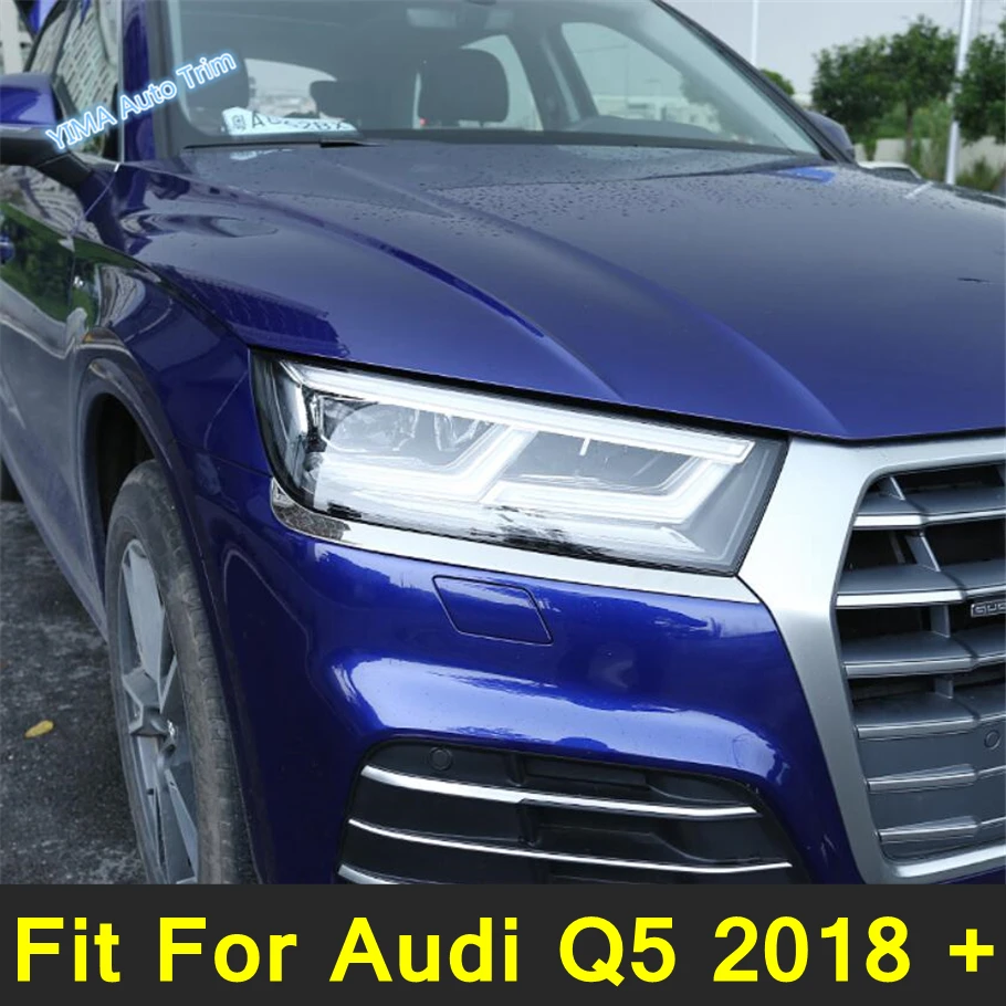 

Exterior Refit Car Styling Front Headlights Head Light Lamp Eyebrow Eyelids Cover Trim Fit For Audi Q5 2018 - 2023 Accessories