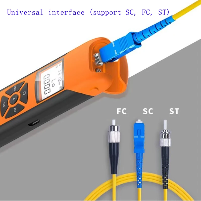 Nuovo misuratore di potenza a fibra ottica G10 di alta precisione misuratore di potenza ottica a batteria ricaricabile con luce flash OPM SC FC ST