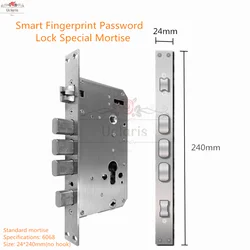 Smart Fingerprint Password Doorlock Special Mortise Stainless Steel 6068 Lock Body Hardware Home Improvement Mechanical Locks