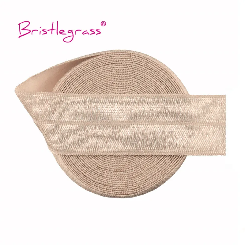 BRISTLEGRASS Großhandel 50 Yard 1 Zoll 25mm Glänzendes FOE Faltbares Elastisches Spandex-Satinband für Stirnbänder, Haarbänder, Kleider und DIY-Näharbeiten – Detail 29
