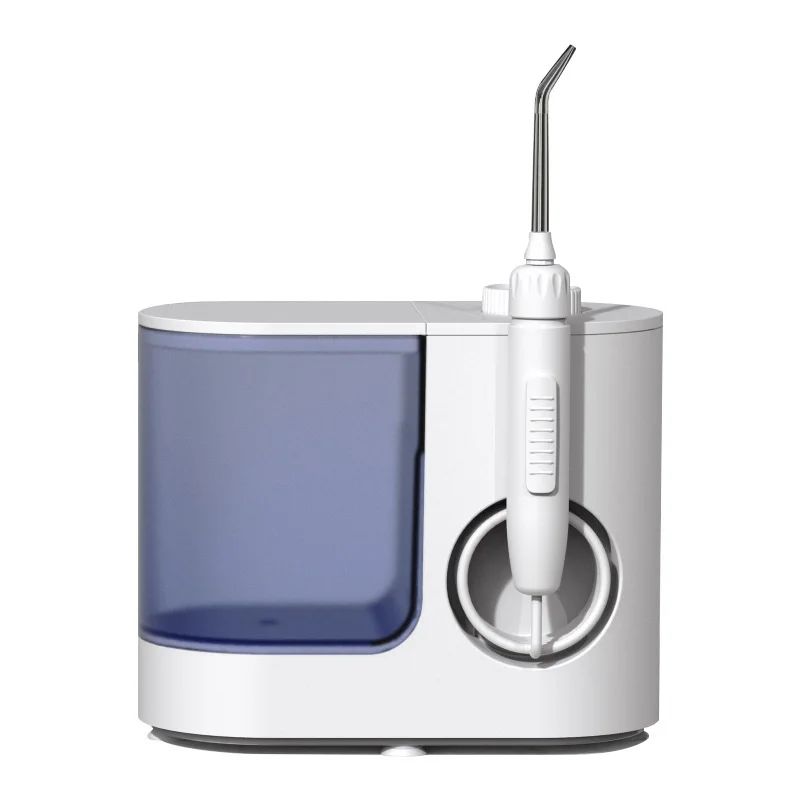 7 다기능 전기 휴대용 물치실 전기 구강 세정기, 치아 청소 미백 팁 및 1000ml 용량