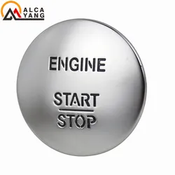 Keyless Go Start Stop Drukknop Motorcontactschakelaar 2215450714 Zilver Voor Alle Benz-Modellen Met Startschakelaar Met Één Klik
