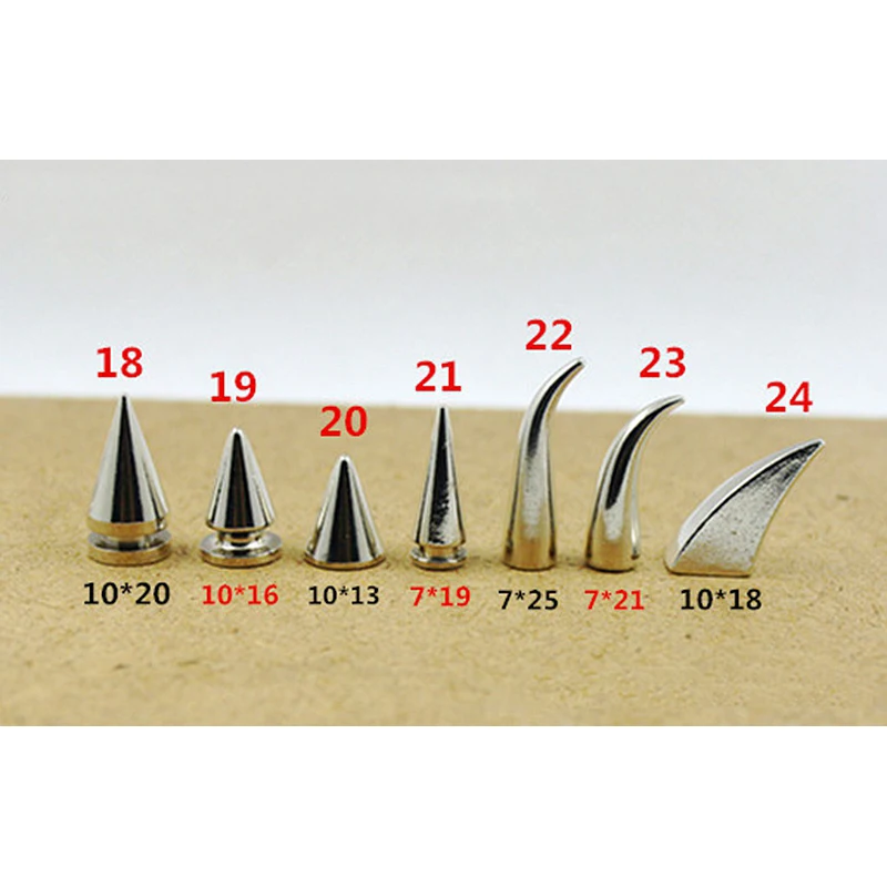 10PCS/5PCS Brass/Alloy Silver Spikes Garment Rivet Studs Screw Back For Clothes Bag Shoes DIY Leather Craft Accessories