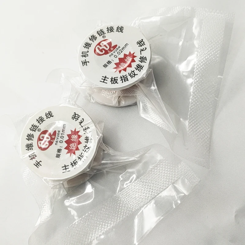 Mã Nguyên 0.01Mm 0.02Mm Cách Nhiệt Đồng Liên Kết Dây PCB Sửa Chữa Dây Nhảy Dây Cho iPhone Bo Mạch Chủ PCB Hàn Sửa Chữa dụng Cụ