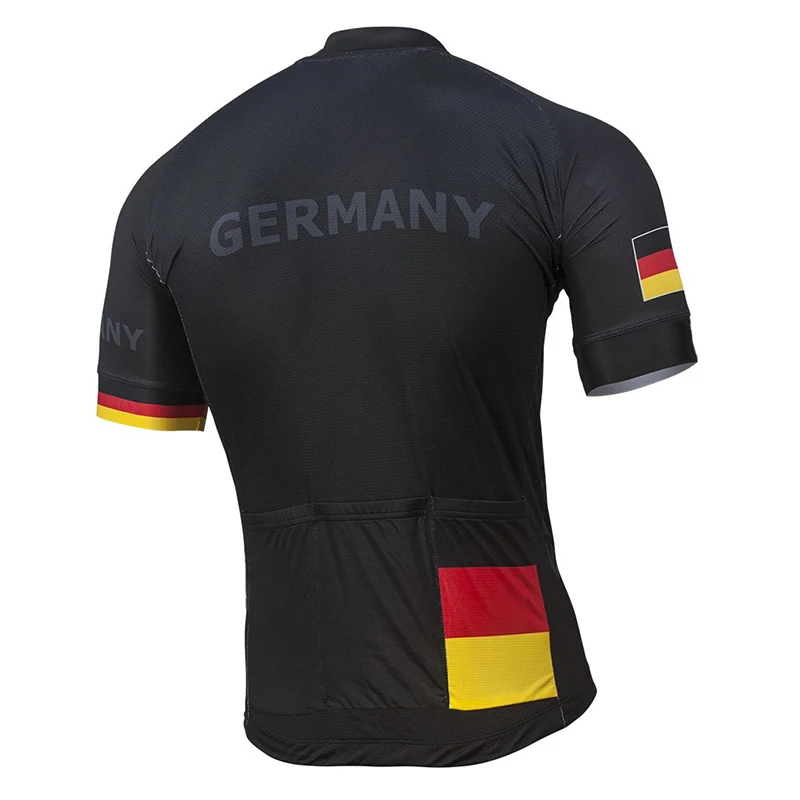 New Man Germany Flag Short sleeve Cycling Jersey black cycling Clothing Wear