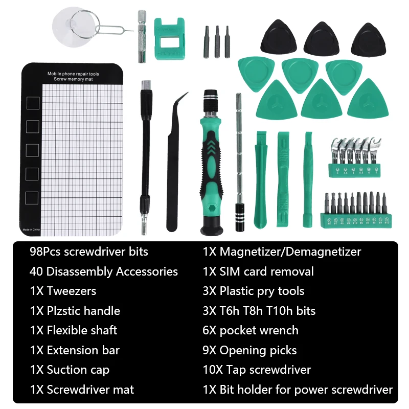 Precision Screwdriver Set 138/135/115 In 1 Mini Screwdriver Set Magnetic Torx Phillips Screw Bits Repair Phone PC Hand Tools Kit