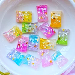 20Pcs New Resin Lovely Mixed Shiny Mini Candy Flat Back Cabochon Scrapbook DIY Embellishments Accessories Q41