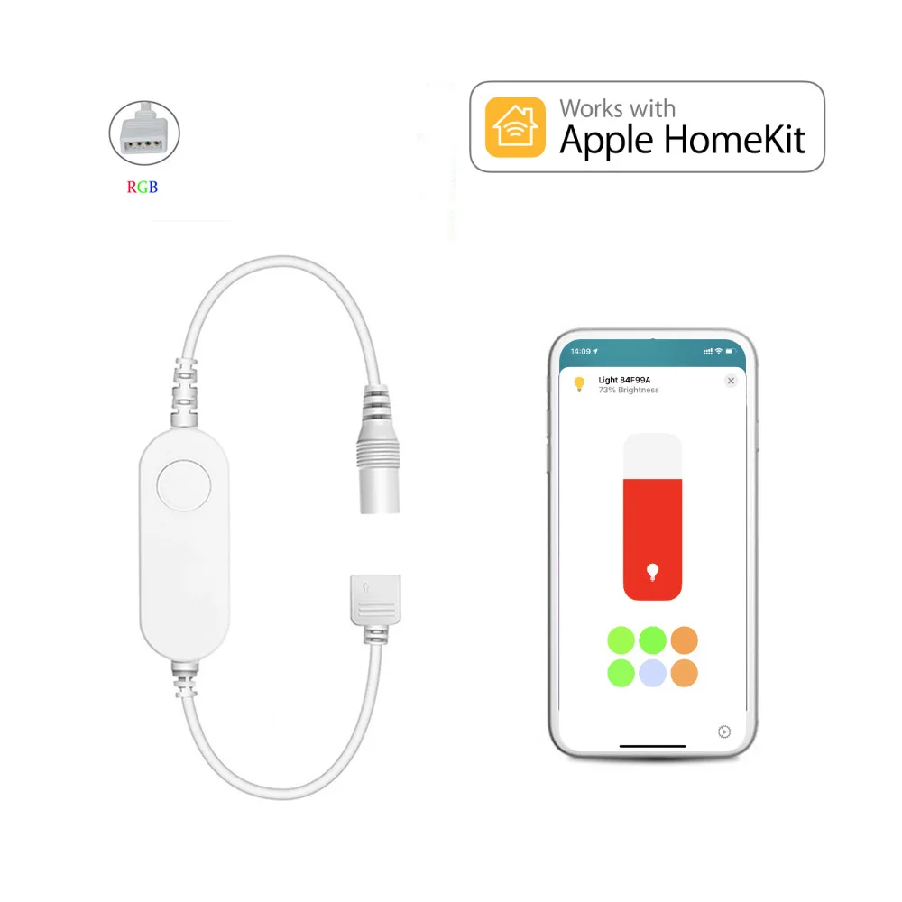 Homekit WiFi Smart Mini Led Controller DC5V 12V 24V RGB Strip Controller 4Pin APP Remote Siri Voice Control