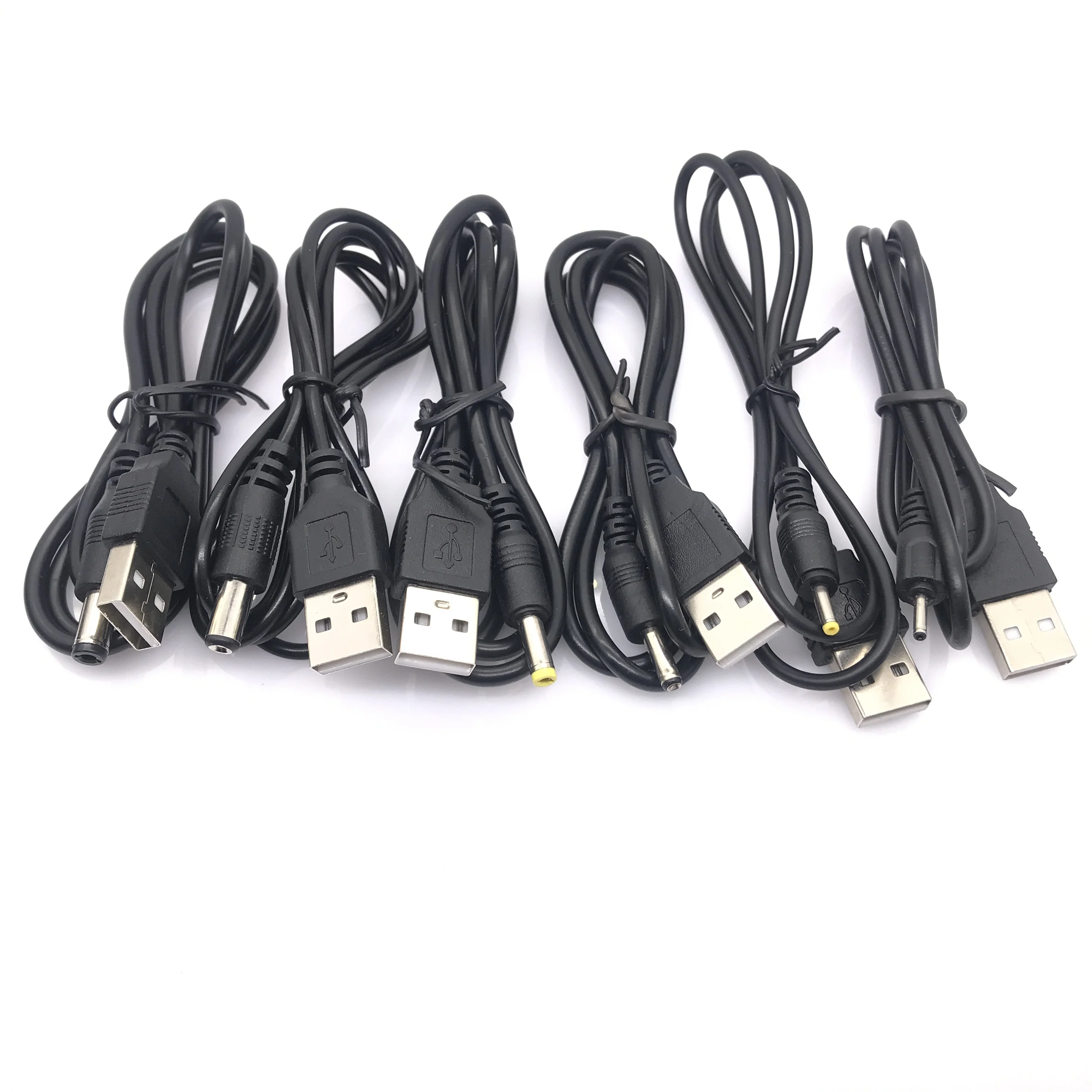 USB A Male to DC 2.0 0.6 2.5 3.5 1.35 4.0 1.7 5.5 2.1 5.5 2.5mm Power supply Plug Jack type A extension cable connector cords