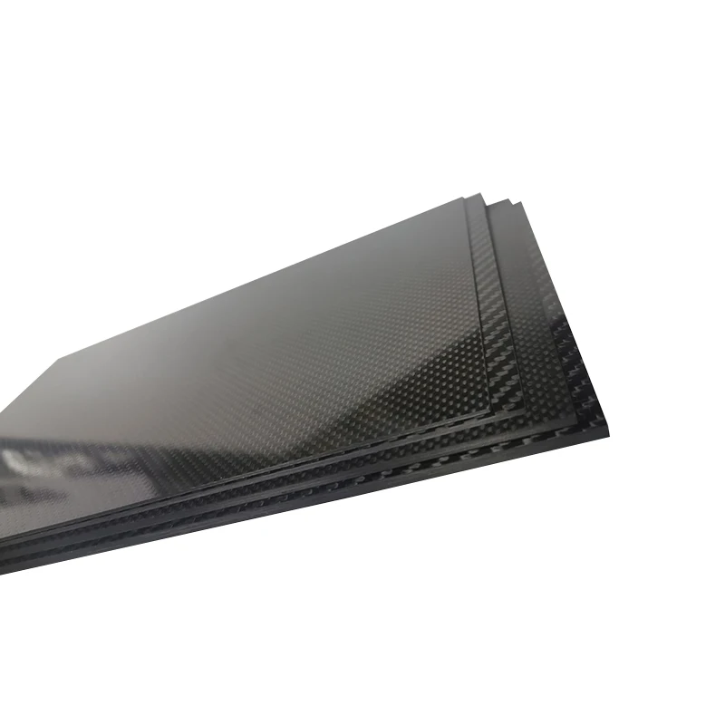 400x200mm Real Carbon Fiber Plate Panel Sheets 0.5mm 1mm 1.5mm 2mm 3mm 4mm 5mm Thickness Composite Hardness Material For RC