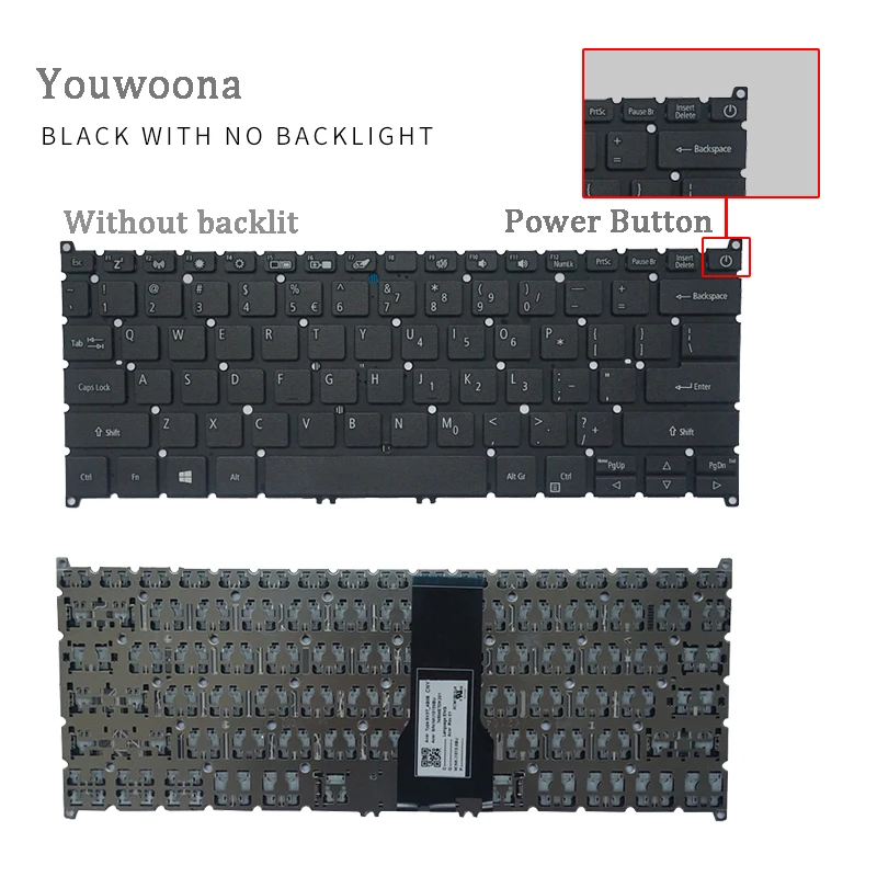 Новая клавиатура для ноутбука ACER Spin 5 SF114-32/52N SP513-51 SP513-53N