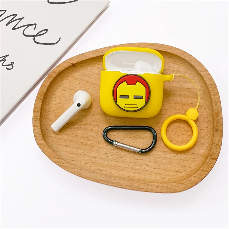 Cartoon Disney Oortelefoon Case Cover Voor Xiaomi Redmi Knoppen 3 Siliconen Draadloze Bluetooth Hoofdtelefoon Beschermhoes Met Haak