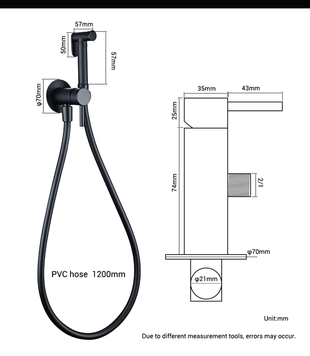 Imagem -06 - Bidé Pulverizador Torneira de Água Quente e Fria com Mangueira Banheiro Cozinha Smesiteli Escovado Ouro Latão Mão Montado na Parede Mixer