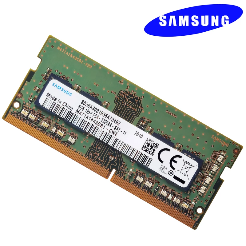 

original Samsung ddr4 8GB 3200MHz ram sodimm laptop DDR4 memory support memoria PC4 8G 3200AA notebook RAM 4G 8G 16G 32G