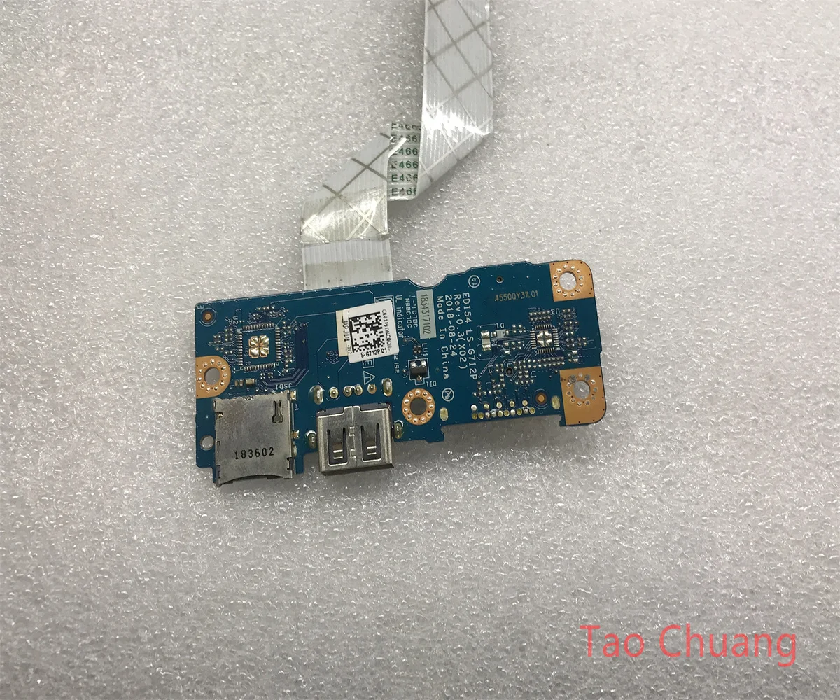 FOR DELL achievement Vostro 3580 3582 3583 USB board SD card board Card reader board LS-G712P 0XP91W