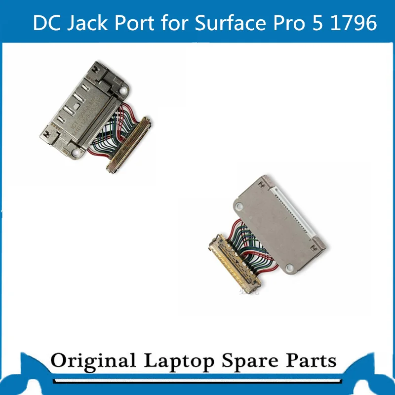 Puerto de carga DC Jack Original para Surface Pro 5 1796, Conector de carga, funciona bien M1011228-001