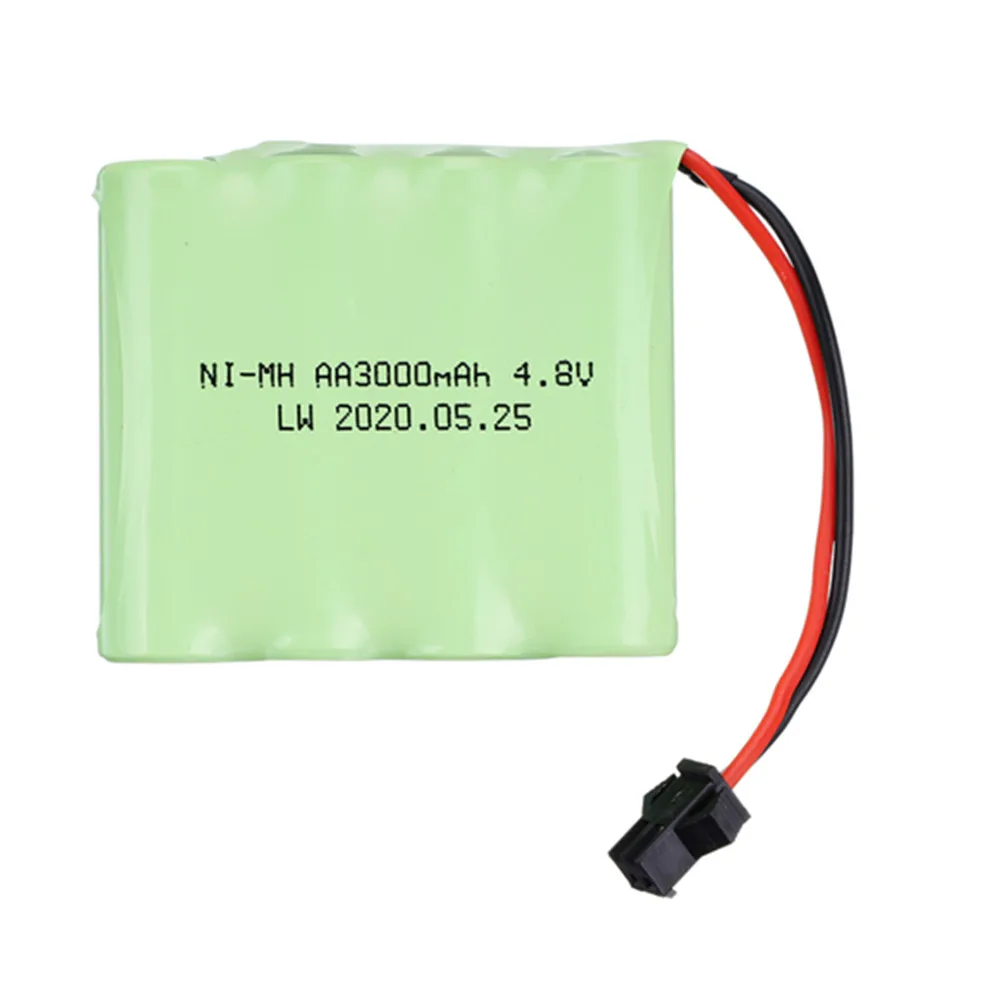 3.6V 4.8V 6V 7.2V 8.4v 9.6v NI-MH AA  3000mah Rechargeable Battery Pack For Remote Control Toys Electric Car Volt SM Tamiya Plug