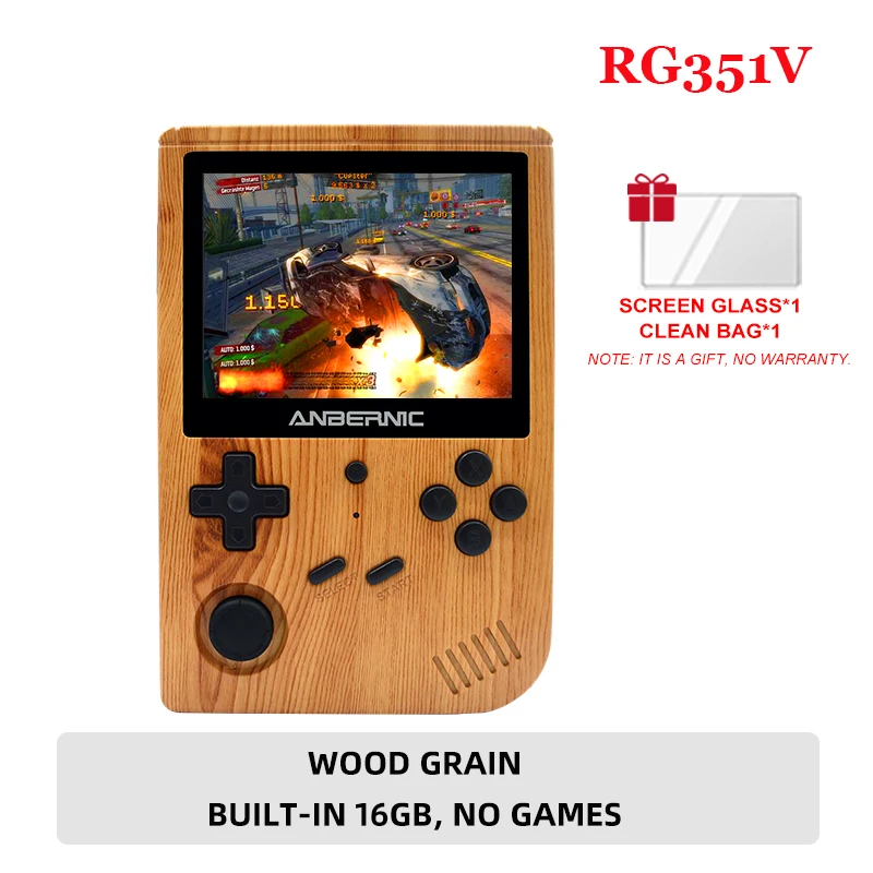 Análisis y opiniones de la consola de juegos portátil RG351V de Anbernic 10 Consola de juegos portátil retro Anbernic RG351V, pantalla IPS de 3,5 pulgadas, sistema Linux RK3326, consola de juegos portátil con WiFi integrado, 2500 juegos