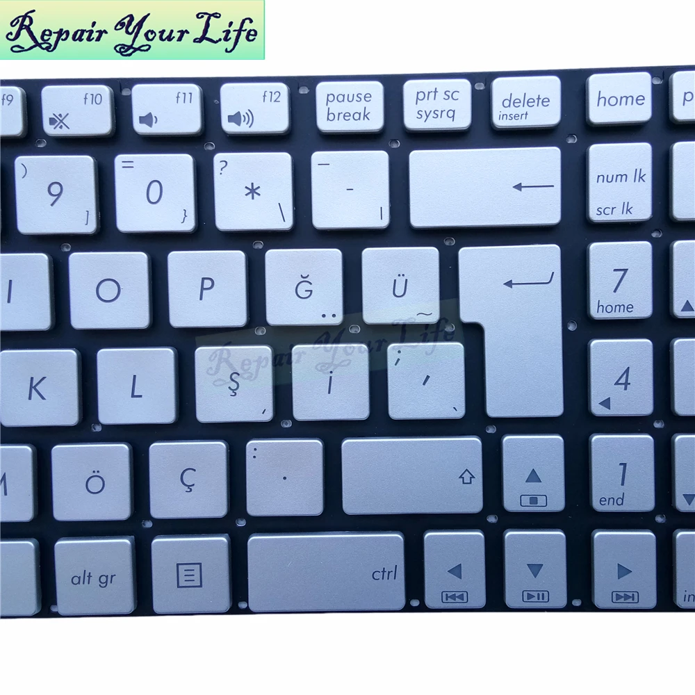 Swiss German Thai Turkish Czech Backlit Keyboard for ASUS N551