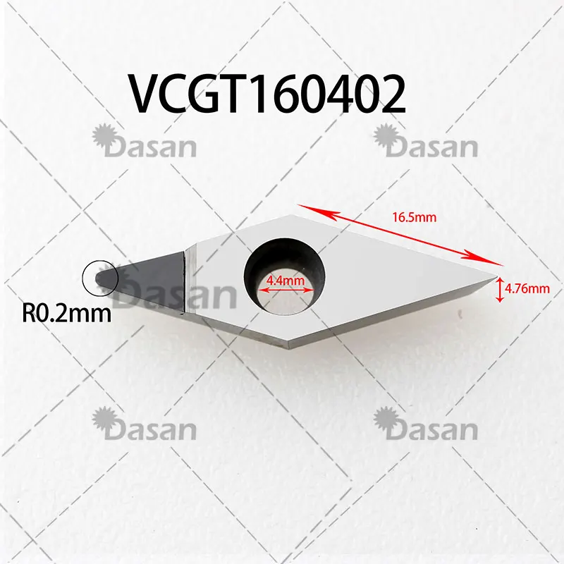 PCD Inserts VCGT160402 VCMT160404 VCMT160408 VCGT160404 CNC Lathe Machine Turning Diamonds Blade for Aluminum Copper Wood