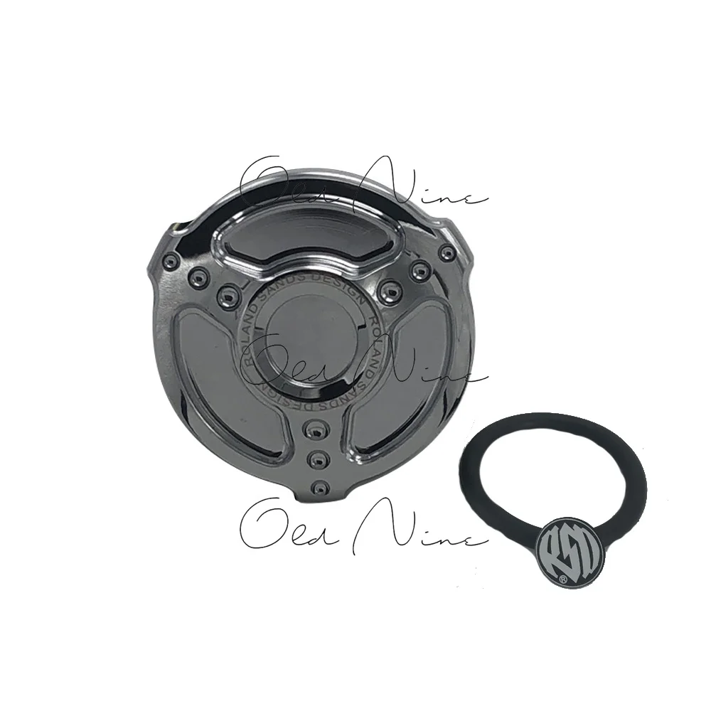 RSD New Cover Product Fuel Gas Tank Cap All Black CNC Aluminum Fit For Harley Sportster XL883 XL1200 48 Dyna Touring Softail