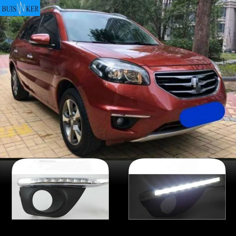 

1Set For 2011 2012 2013 2014 Renault koleos driving LED DRL Daytime Running Light Warning Light Super Brightness Car Accessories