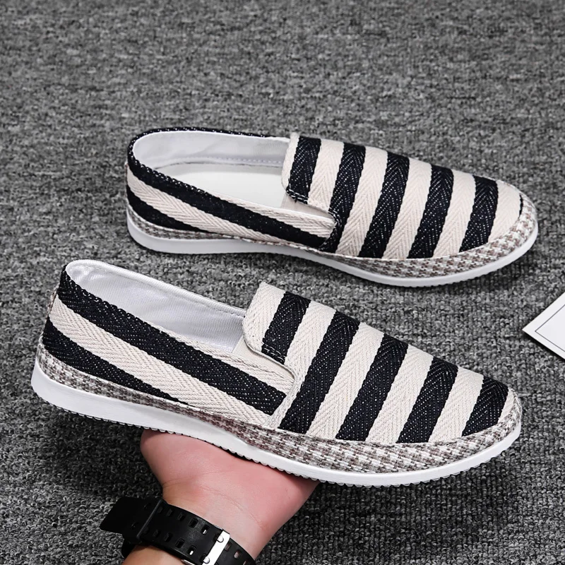 PUPUDA Men Loafers Summer Casual Canvas Shoes Comfortable Sneakers Men Fashion Espadrilles Men 2021