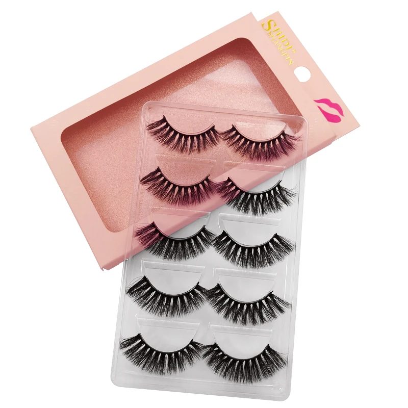 YSDO ขนตา 5 คู่ขนตาปลอมธรรมชาติยาว 3D Mink Lashes ปลอมขนตาปลอมขนตาเต็มรูปแบบแต่งหน้าขนตาปลอมขนตา