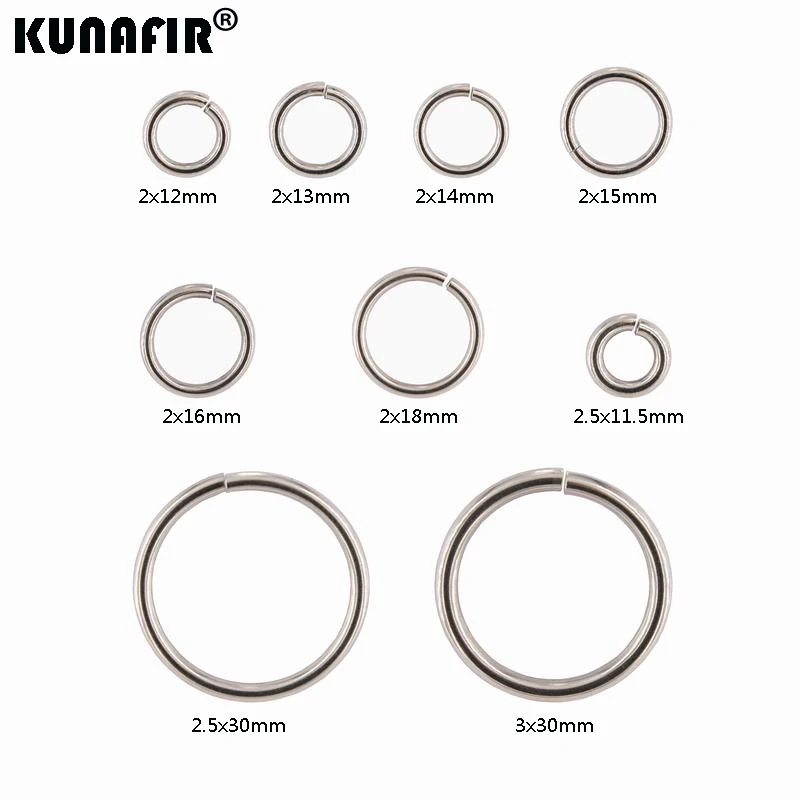 2.0mm-3.0mm Steel wire stainless steel jump rings 200pcs -1000pcs DIY accessories necklace chains parts