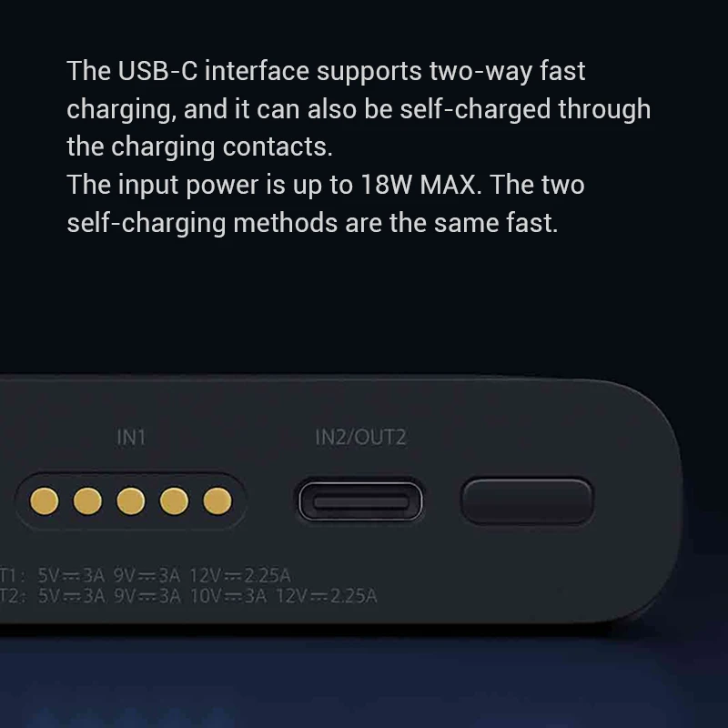 باور بانك لاسلكي من Xiaomi 30 وات 10000 مللي أمبير في الساعة WPB25ZM Type C Mi Powerbank 10000 Qi شاحن لاسلكي سريع محمول شحن Poverbank