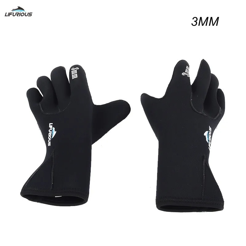 3MM Neoprene Swimming Gloves Snorkeling Equipment Anti Scratch Keep Warm Wetsuit Material Winter Spearfishing Surf Diving Gloves