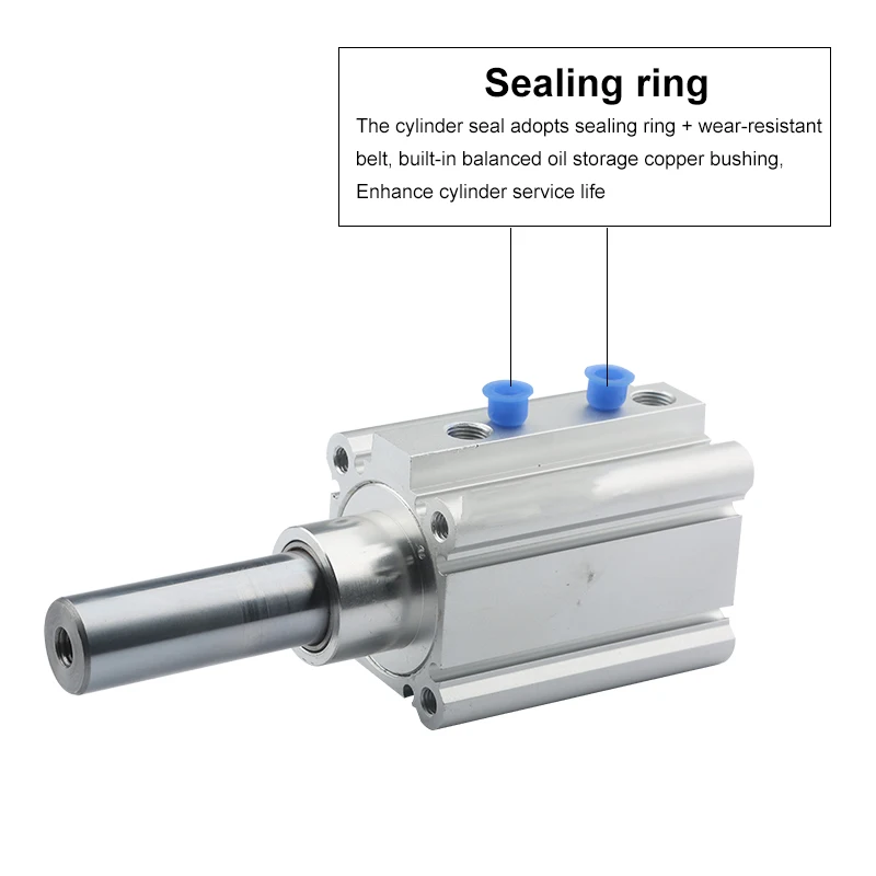1pcs Pneumatic Thin Positioning Cylinder 3mm To 45mm Stroke Aluminum Alloy Telescopic Cylinder Pneumatic Components