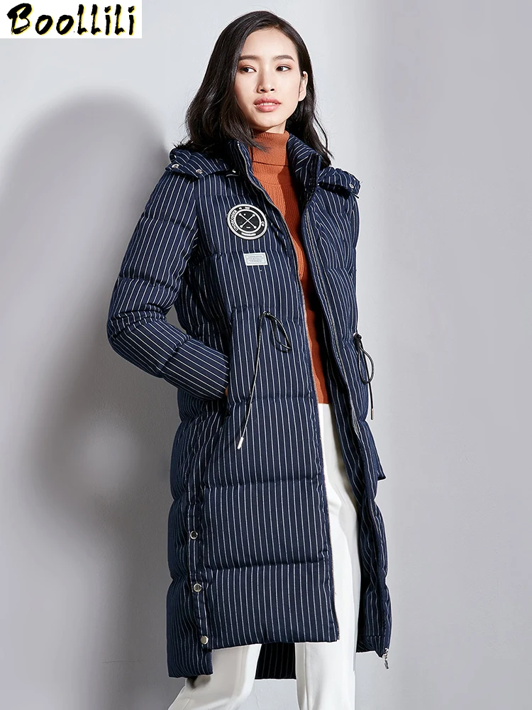 

90% White Boollili Duck Down Jacket Women Clothes 2023 Winter Coat Women Hooded Korean Puffer Jacket Women Warm Parka