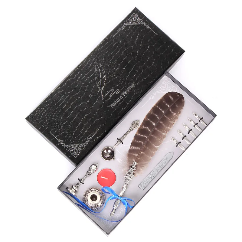 European Style Feather Pen Signature Dip Pen  Creative Gift