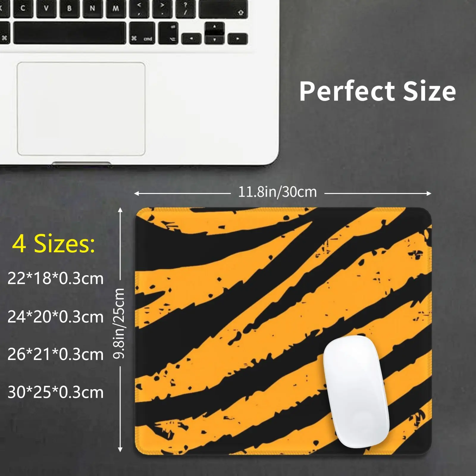 Tiger Print Cloth Face Mouse Pad DIY Print Quarantine Face Inhale Breath Oxygen Children Adults