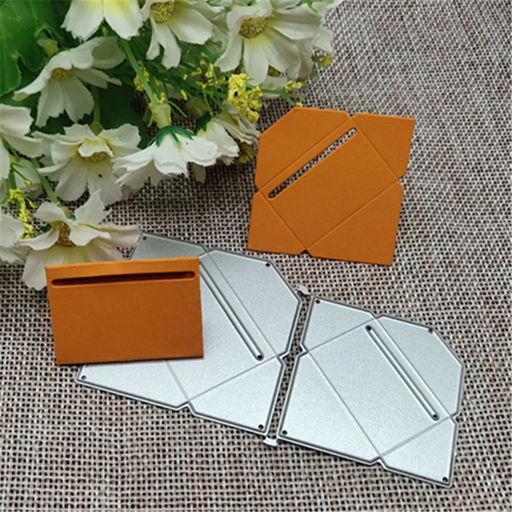 Металлический трафарет-конверт для штампов, шаблон для «сделай сам», для скрапбукинга, тиснения, бумажных карточек, для изготовления альбомов, декоративное ремесло, штампы