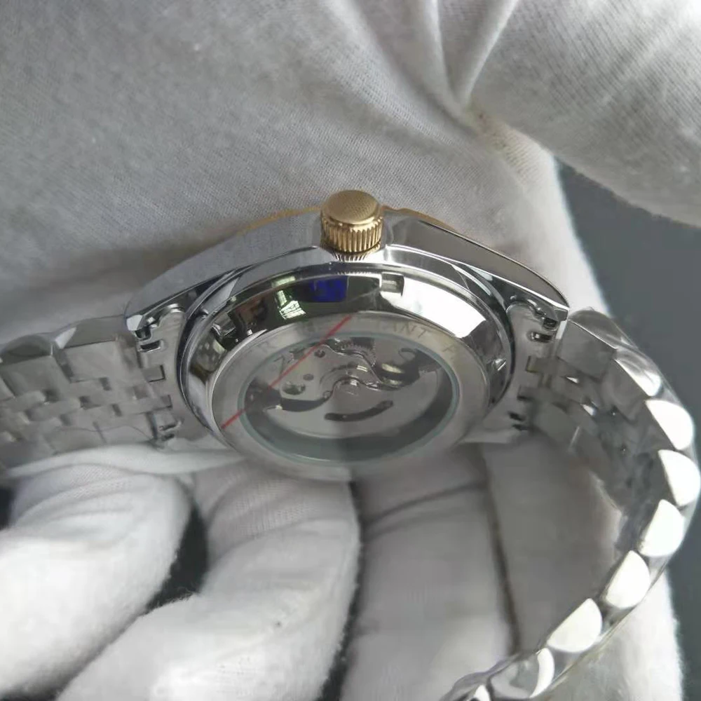 Female Automatic Watches Women Timepieces Mechanical Movement Swiss Luxury Design Steel Strap Waterproof Business Clocks Hours
