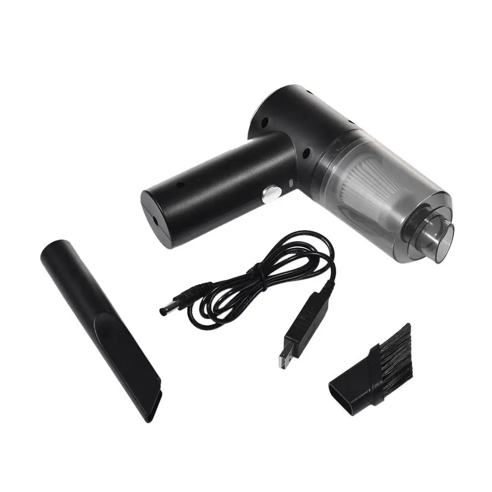 Mini Car Vacuum Cleaner 12V Cordless Powerful Cyclone Suction Wet Dry Vacuum For Auto Home Handheld Cordless Vacuums