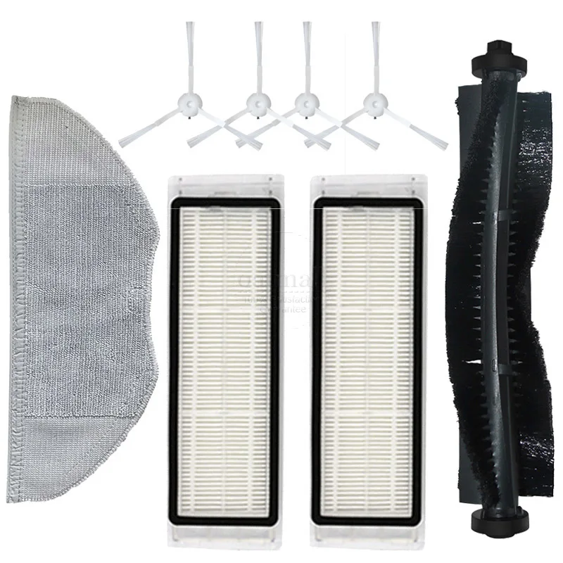 قطع غيار 360 S5 S7 جهاز آلي لتنظيف الأتربة كنس فرشاة رئيسية فرش جانبية Hepa فلتر ممسحة استبدال القماش